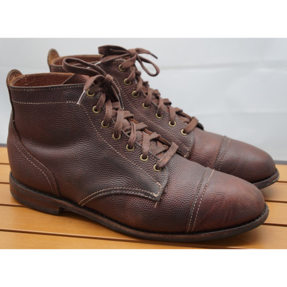 Allen Edmonds Mens Promontory Point Pebble Grain Boots Size 11.5D Dainite Sole - Picture 1 of 12